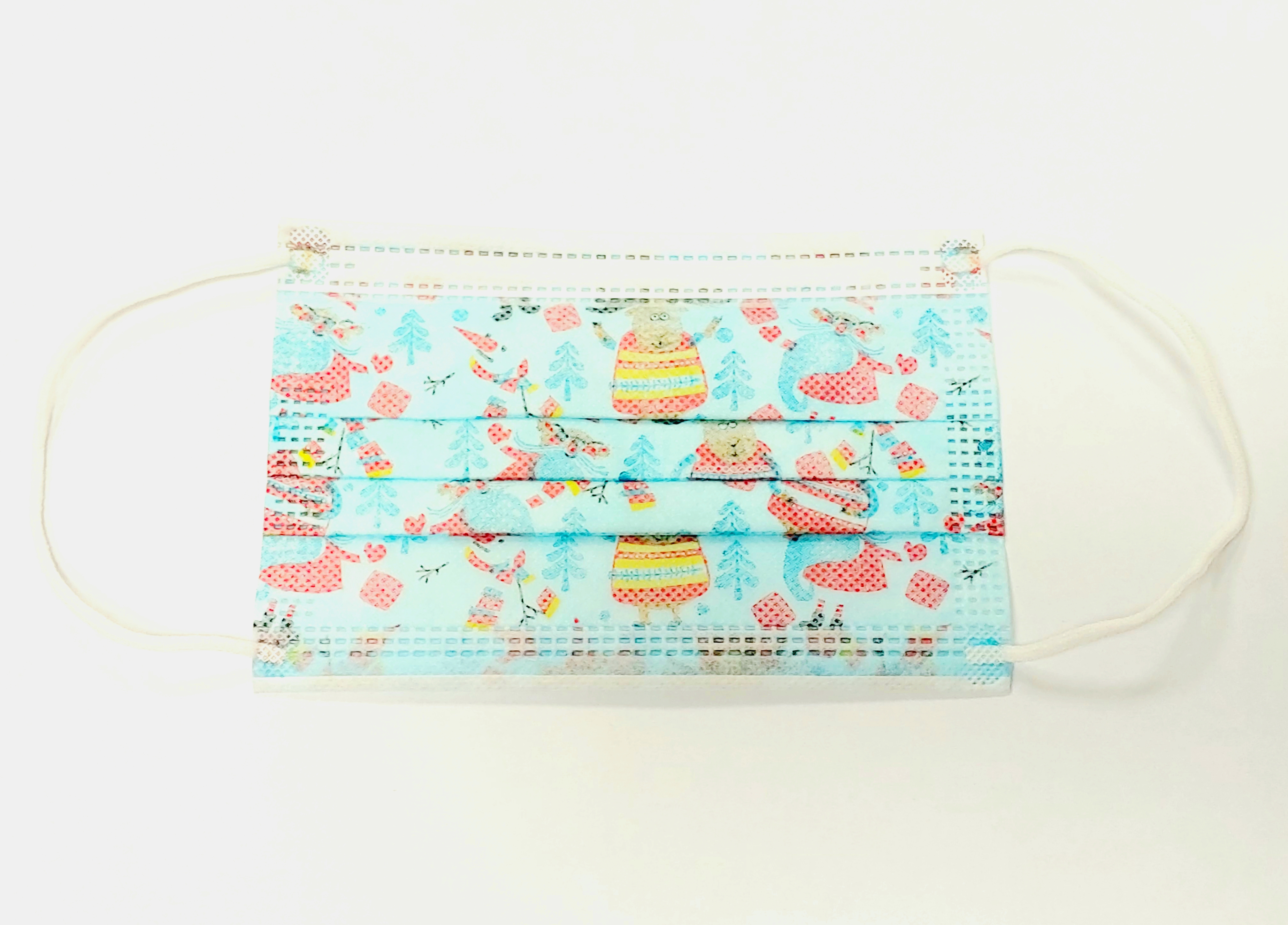 Vánoční jednorázová maska pro deti 1 ks