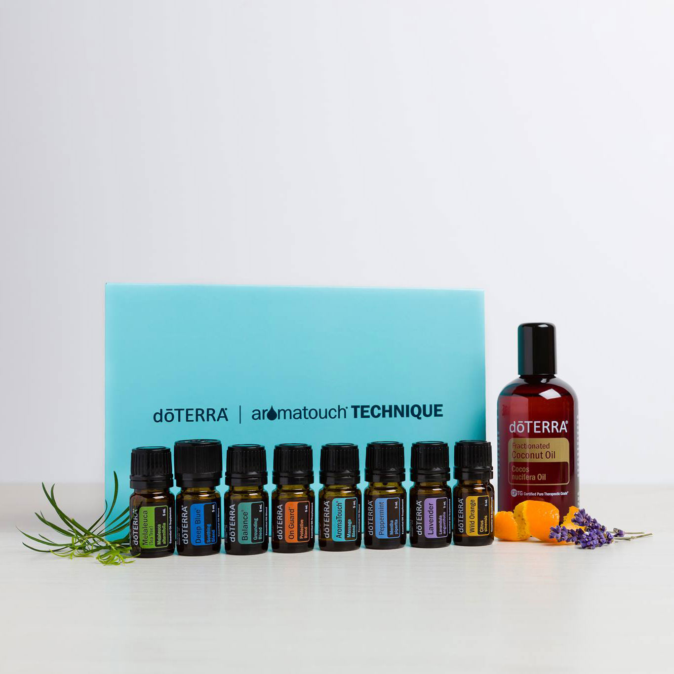 doTerra Aroma Touch Technique Kit 8 olejů po 5ml a 1 Kokosový olej 115 ml