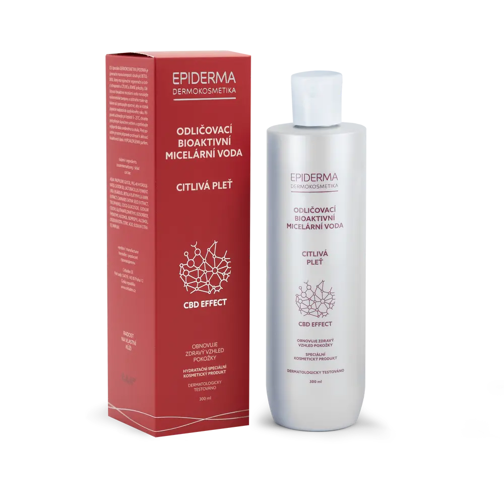 Epiderma bioaktivní CBD micel.voda odlič. 300 ml