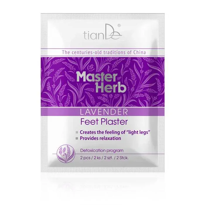 TianDe Levandulová náplast na nohy Master Herb 2 ks