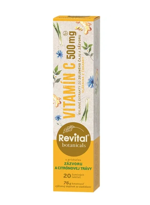 Revital Botanicals Vitamin C 500 mg 20 šumivých tablet