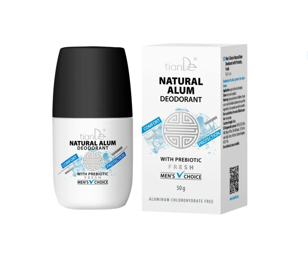 Tiande Kamencový deodorant s prebiotiky, Men´s Choice 50 g