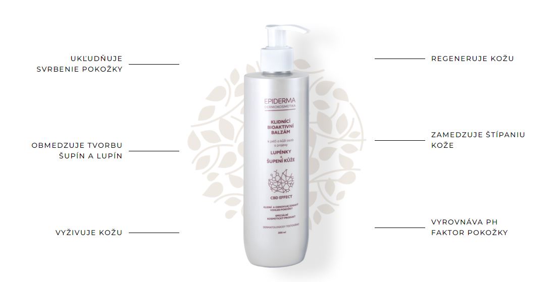 Epiderma bioaktivní CBD balzám Lupénka 300 ml
