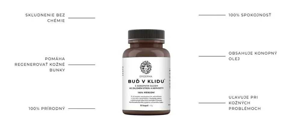 Epiderma Buď v klidu 30 kapslí