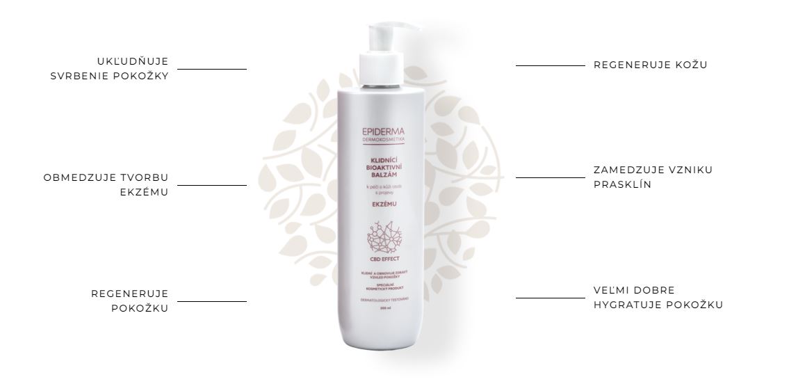 Epiderma bioaktivní CBD balzám Ekzém 300 ml