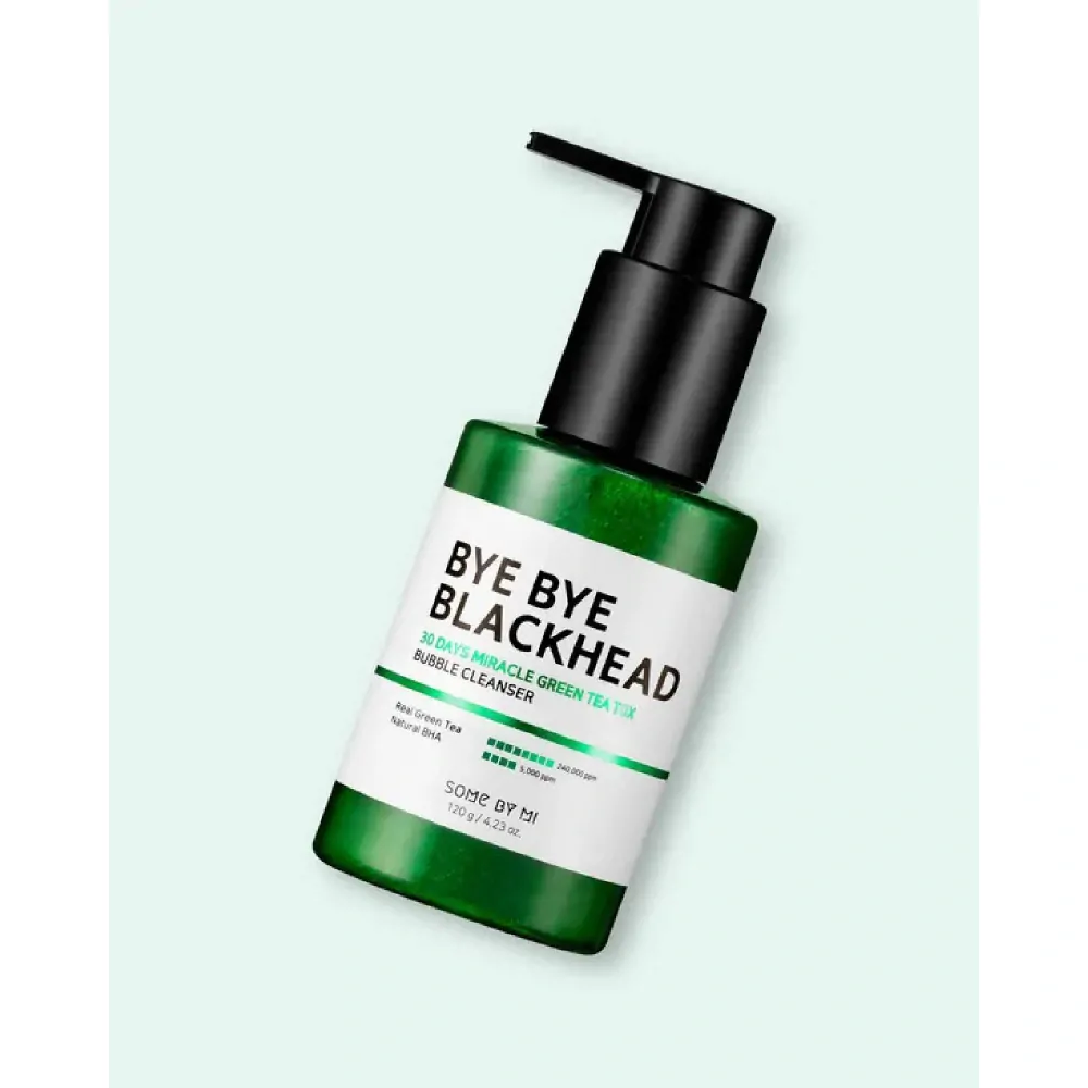 Some By Mi Bye Bye Blackhead 30 Days Miracle Green Tea Tox Bubble Cleanser 120 ml