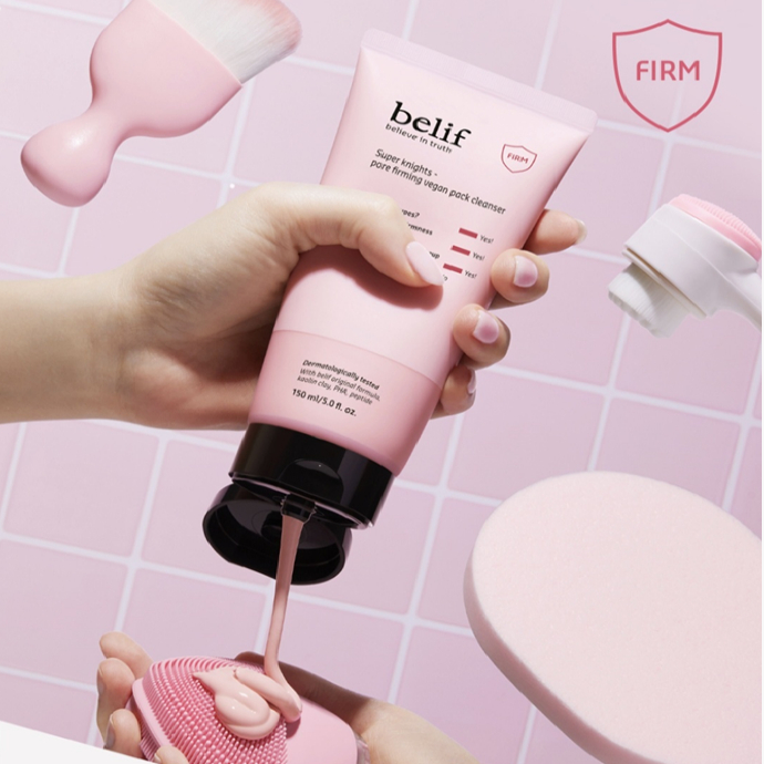 Belif Super Knights Pore Firming Vegan Pack Cleanser čistící pěna na obličej 150 ml