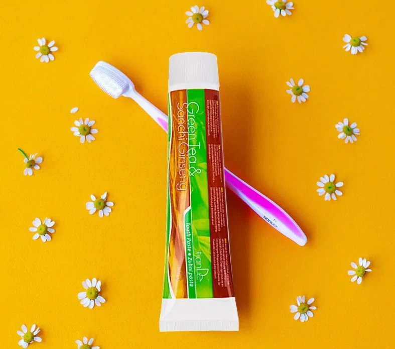 Tiande Zubní pasta Sanchi zelený čaj a ženšen 120 g