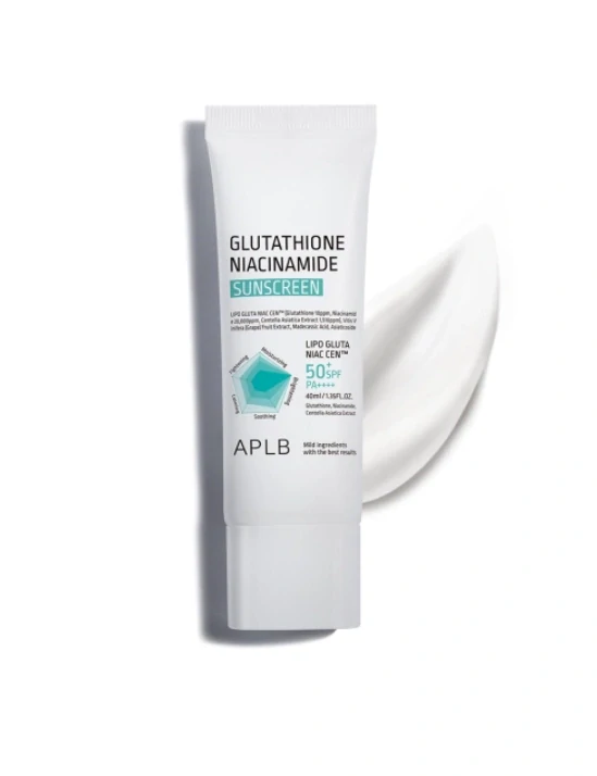 APLB Glutathione Niacinamide Sunscreen Rozjasňující krém na obličej SPF50+ PA++++ 40 ml