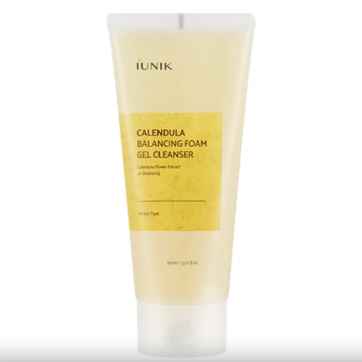 iUNIK Čisticí gel-pěna s extraktem měsíčku Calendula Balancing Foam Gel Cleanser - 150 ml