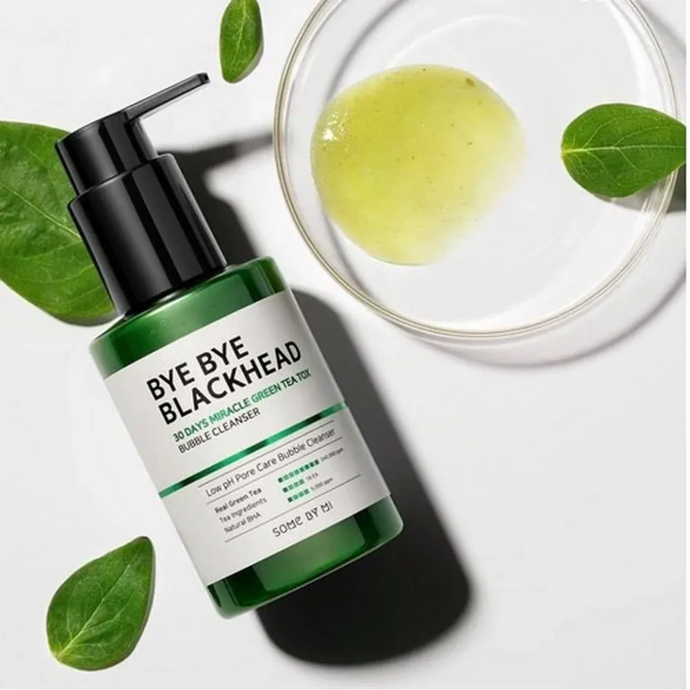 Some By Mi Bye Bye Blackhead 30 Days Miracle Green Tea Tox Bubble Cleanser 120 ml