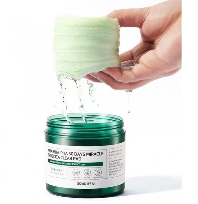 Some By Mi AHA BHA PHA 30 Days Miracle TrueCica Clear Pad exfoliační pleťové tampony pro problematickou pleť 70 ks