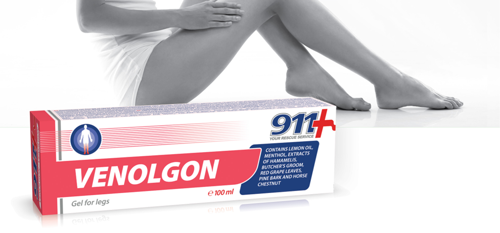 Twins Tek 911 "Venolgon" tělový balzám na těžké a unavené nohy 100 ml