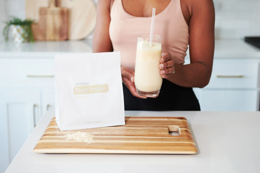 Vanilkový rostlinný protein Doterra 512 g