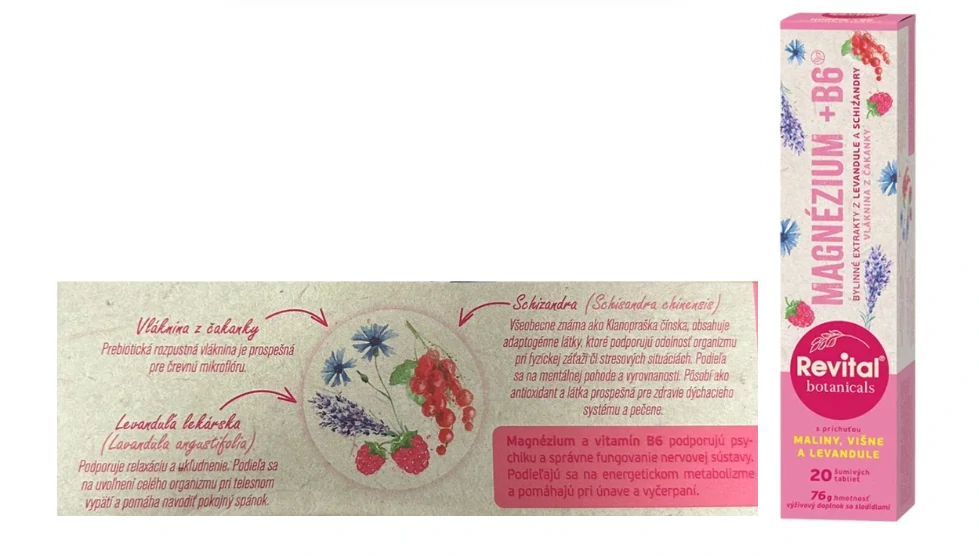 Revital Botanicals vitamin C 1000 mg 20 šumivých tablet