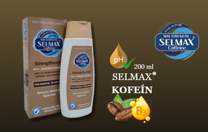 Selmax Kofein - šampon proti lupům 200 ml
