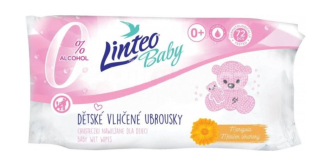 Linteo Baby Vlhčené ubrousky s měsíčkem lékařským 72 ks