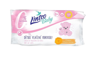 Linteo Baby Soft and Cream vlhčené ubrousky 120 ks