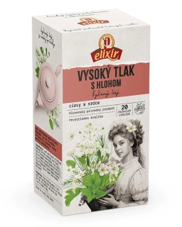 AGROKARPATY VYSOKÝ TLAK čaj s hlohem bylinný čaj čistý přírodní produkt 20 x 2 g