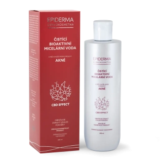Epiderma bioaktivní CBD micel.voda při akné 300 ml