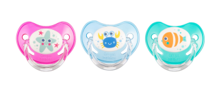 Canpol babies Dudlík silikonový anatomický LOVE&SEA 6-18m 1ks