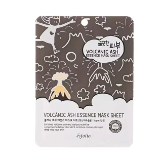 Esfolio Pure Skin Volcanic Ash Essence Mask Sheet Textilní maska se sopečným popelem 25 ml