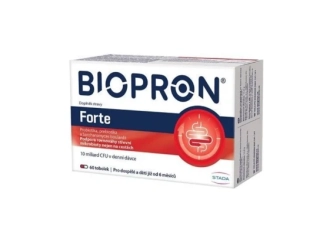 Biopron Forte probiotika + prebiotika na cesty nebo při průjmu 60 tobolek