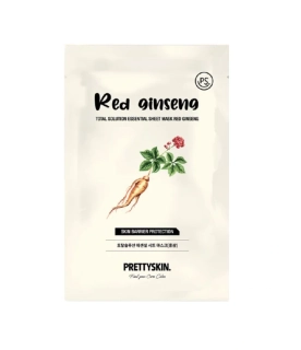 PRETTYSKIN - Látková maska ​​z červeného ženšenu 23 g